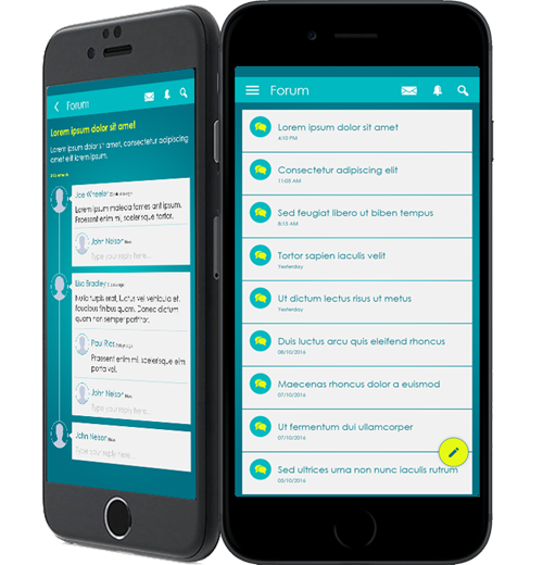 Brainmint screenshot: Engage with other learners in the online community forum