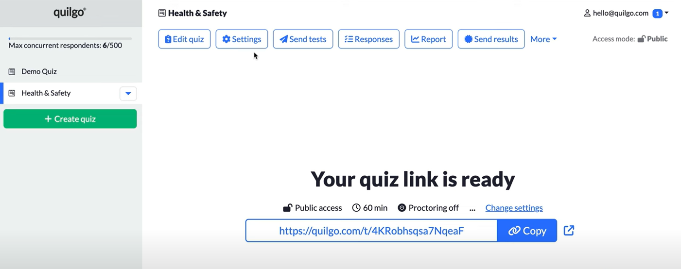 Quilgo Software - Quilgo quiz link - thumbnail