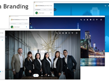 AnyMeeting Software - Brand meetings with company logo and personalized background.