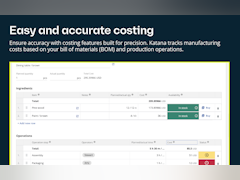 Katana Cloud Manufacturing Software - Manage manufacturing cost on BOM, production operations - thumbnail