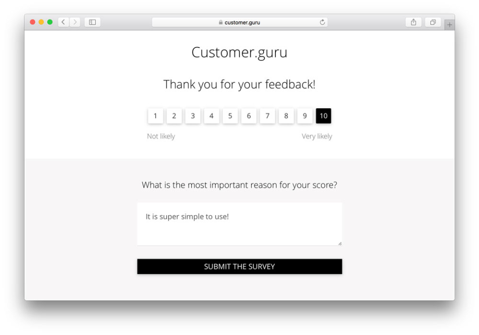 Customer.guru screenshot