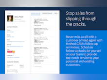 Method CRM Software - Stop sales from slipping through the cracks.