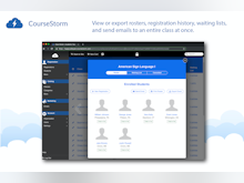 CourseStorm Software - View or export rosters, registration history, waiting lists, and send emails to an entire class at once.