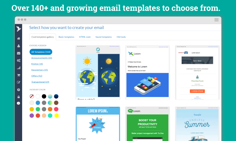 ContactPigeon Software - Access 140+ templates