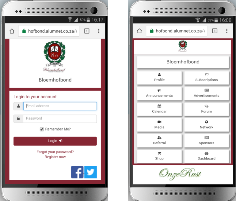 Access info on mobile