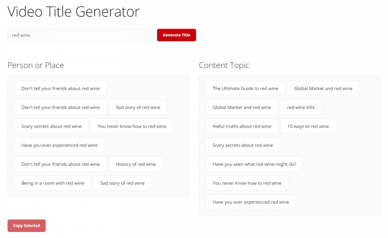 TubeRanker - YouTube Title Generator Tool