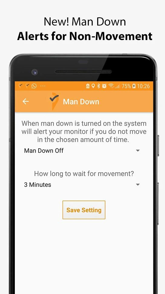 OK Alone screenshot: Man Down Settings