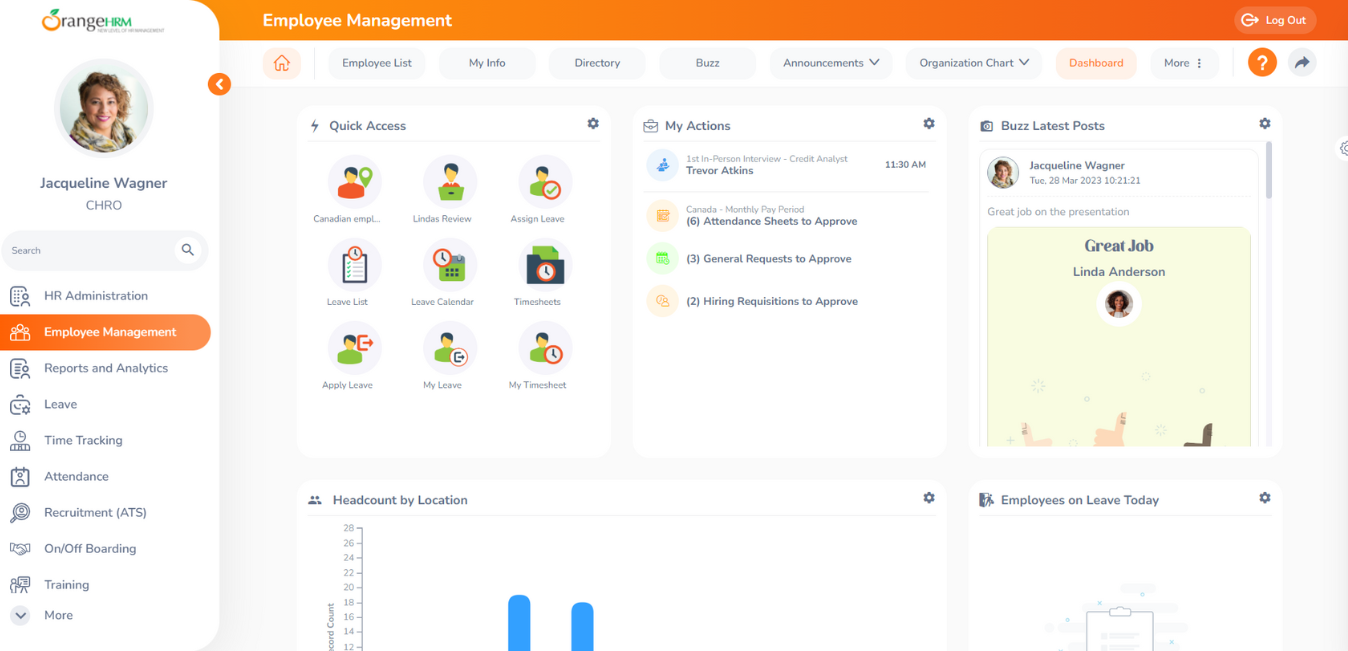 OrangeHRM Software - 1