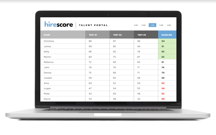 HireScore screenshot: HireScore Talent Portal