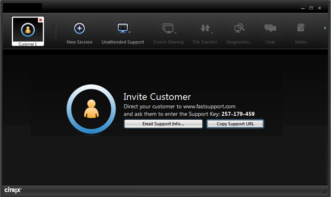 GoToAssist invite customers