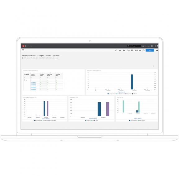 Infor Construction screenshot: Infor Construction contract and project management