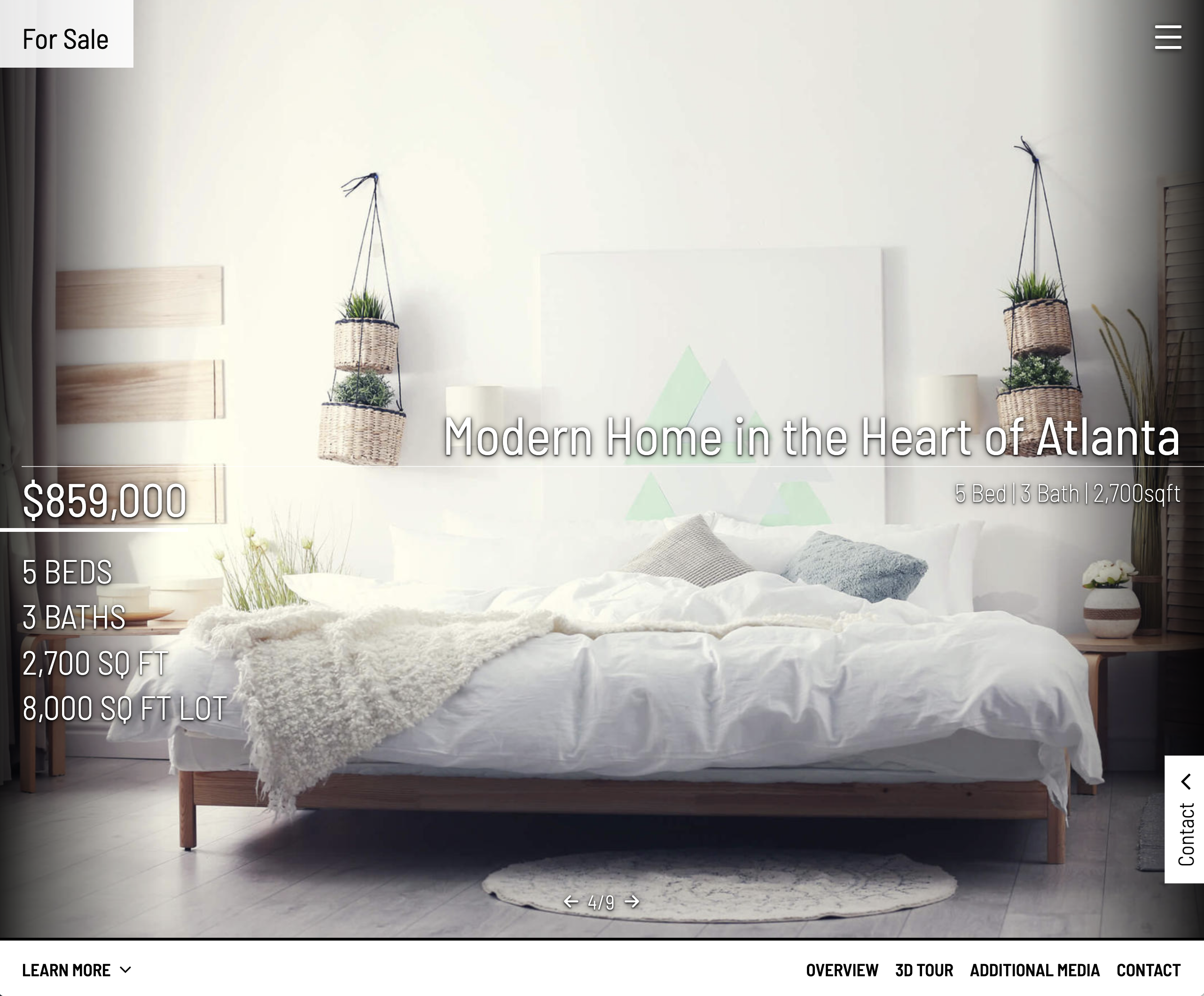 Template of Single Property Website-thumb