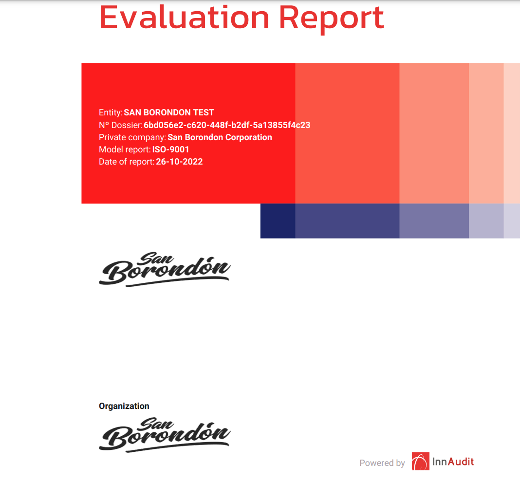 Evaluation report