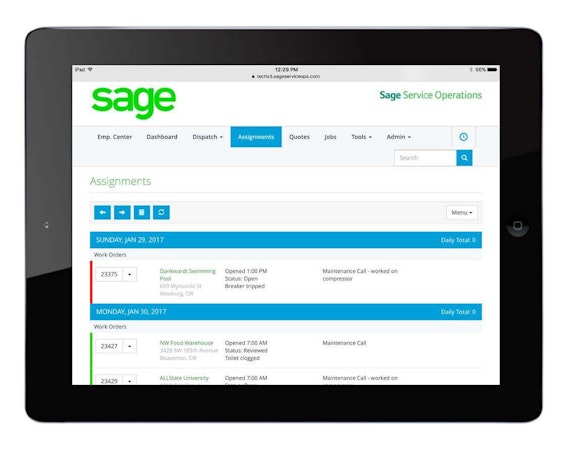 Sage Service Operations Pricing Features Reviews Alternatives GetApp