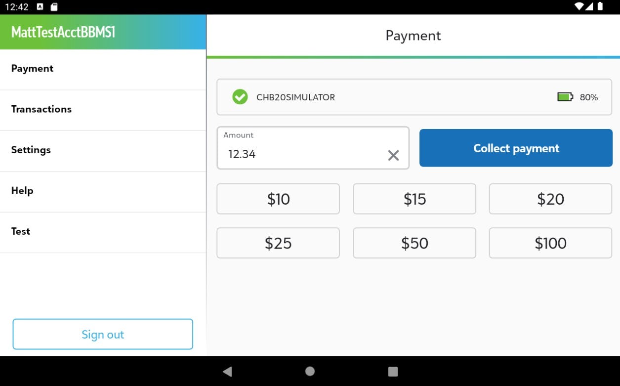 Blackbaud MobilePay Terminal Software - 3