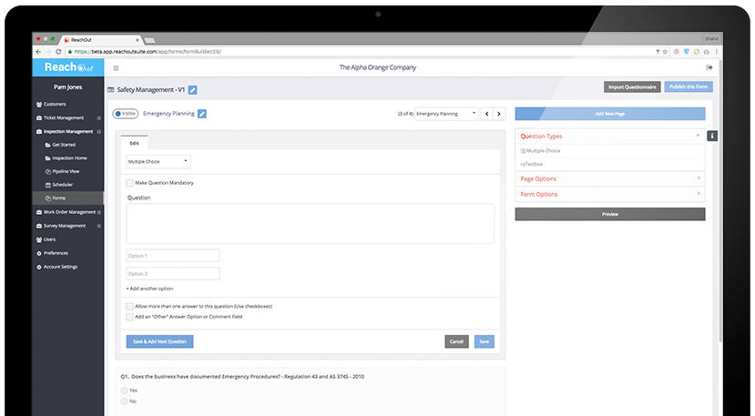 Create forms and audits