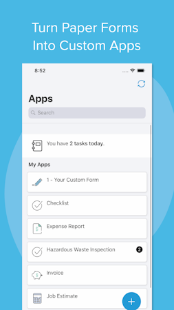 GoCanvas screenshot: Turn Paper Forms Into Custom Apps