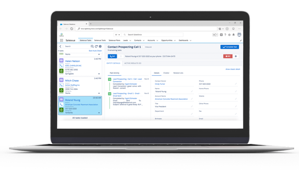 Single contact view-thumb