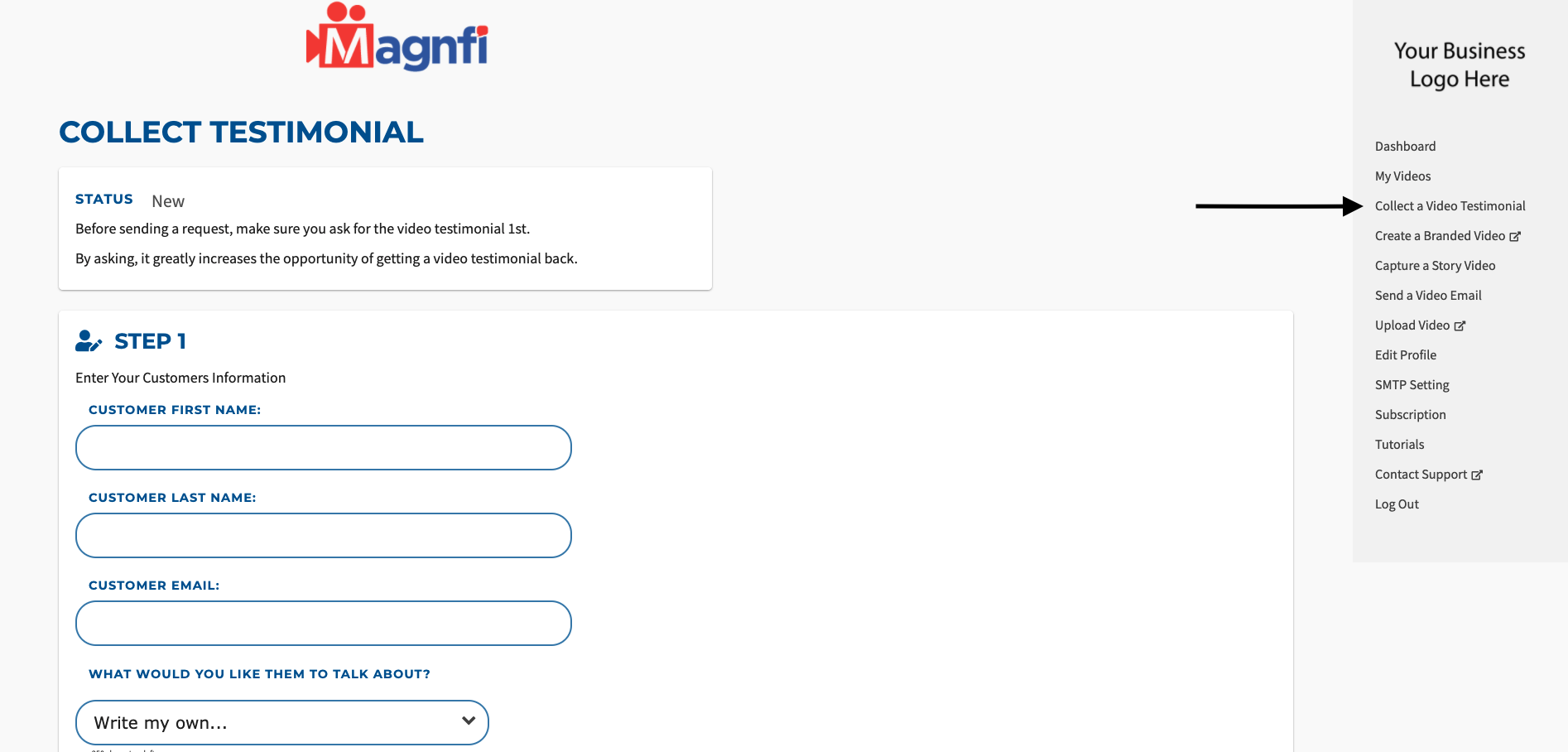 Collect Video Testimonials! Full created and ready to go! No video editing experience needed.-thumb