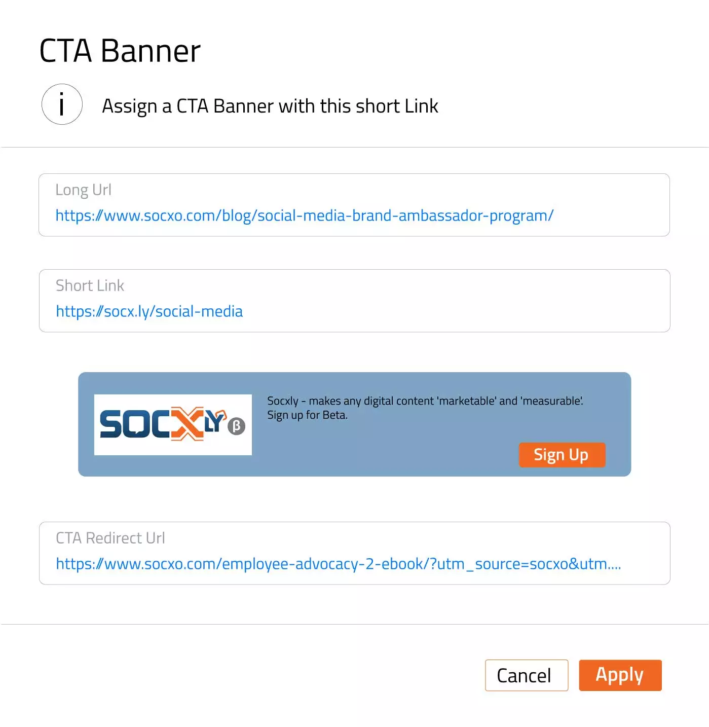 Create & associate a CTA Banner to Redirect Users/Traffic to your Landing Page.
