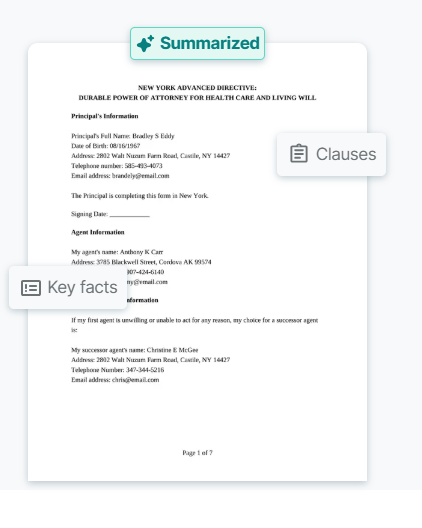 Lawdistrict screenshot: Lawdistrict AI summarizer