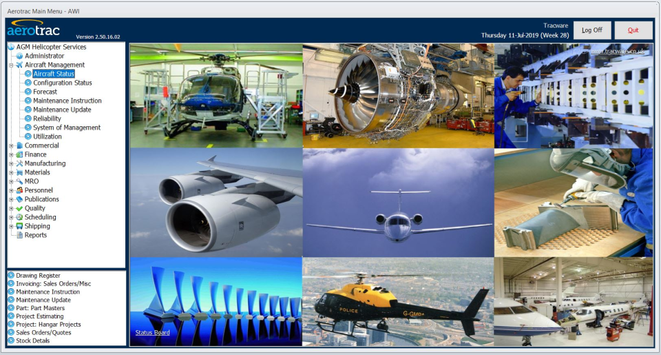 Aerotrac screenshot