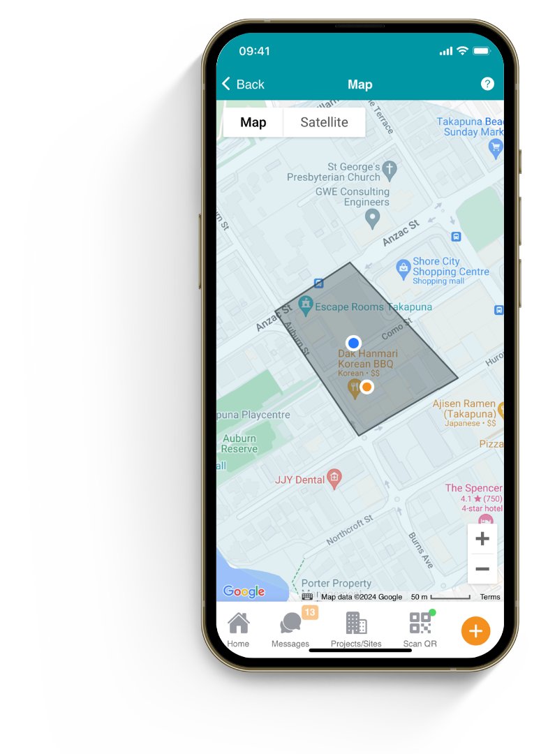 SiteConnect geofencing