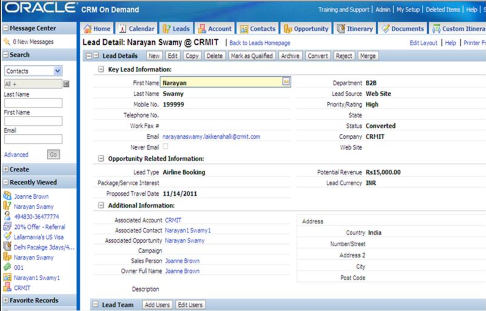 Oracle CRM On Demand Reviews Cost Features GetApp Australia 2024