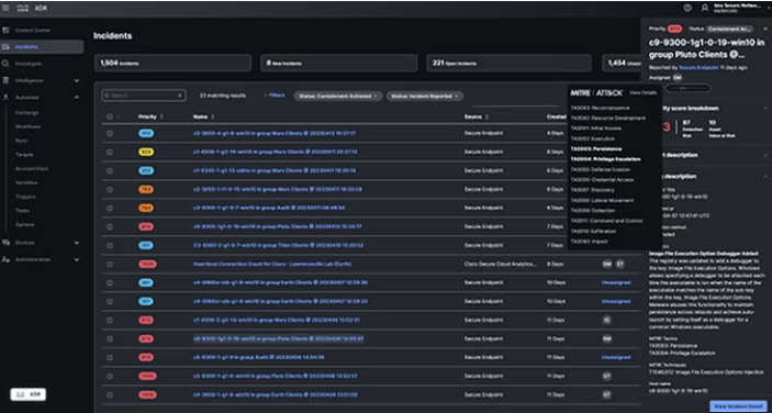 Cisco XDR screenshot