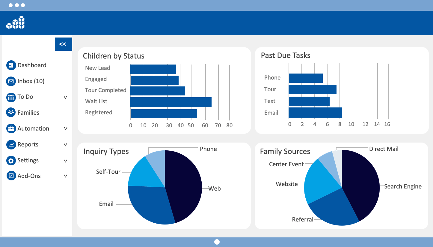 ChildcareCRM Software - ChildcareCRM Reports