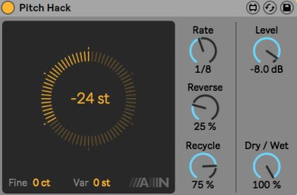 Live Software - Live pitch adjustment tool