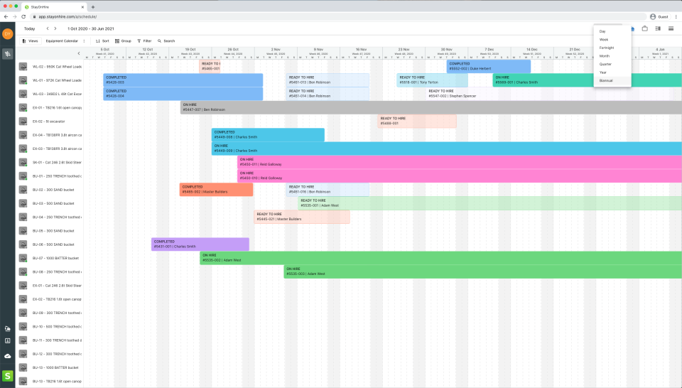 Manage even the most complex schedules