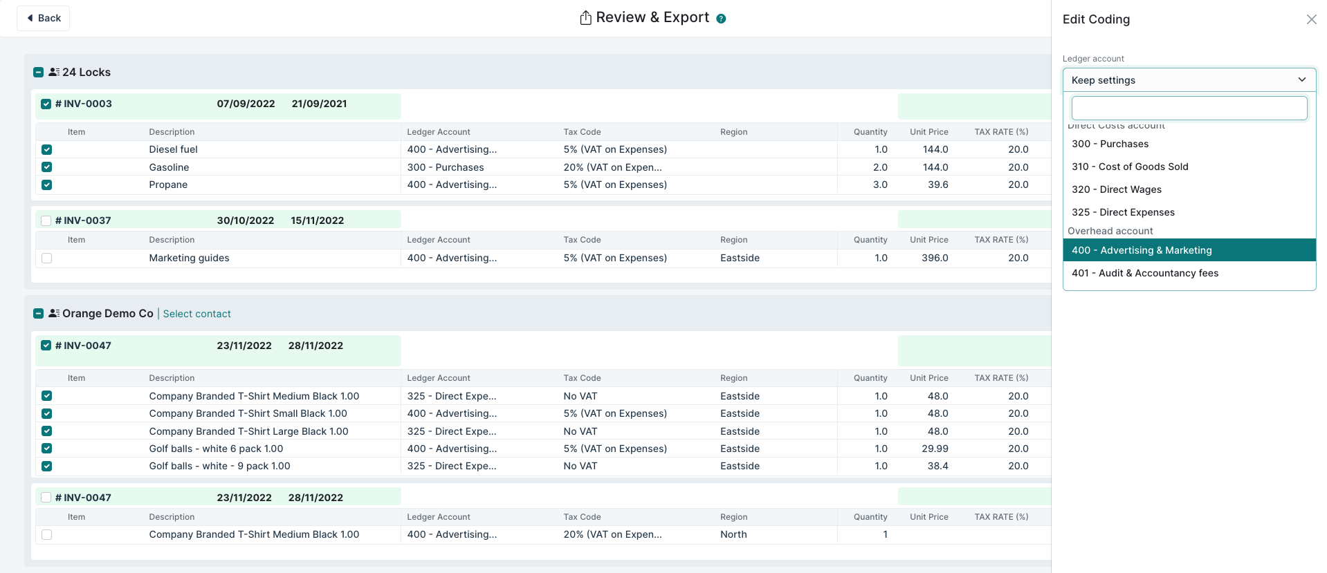 Datamolino Software - Datamolino review & export