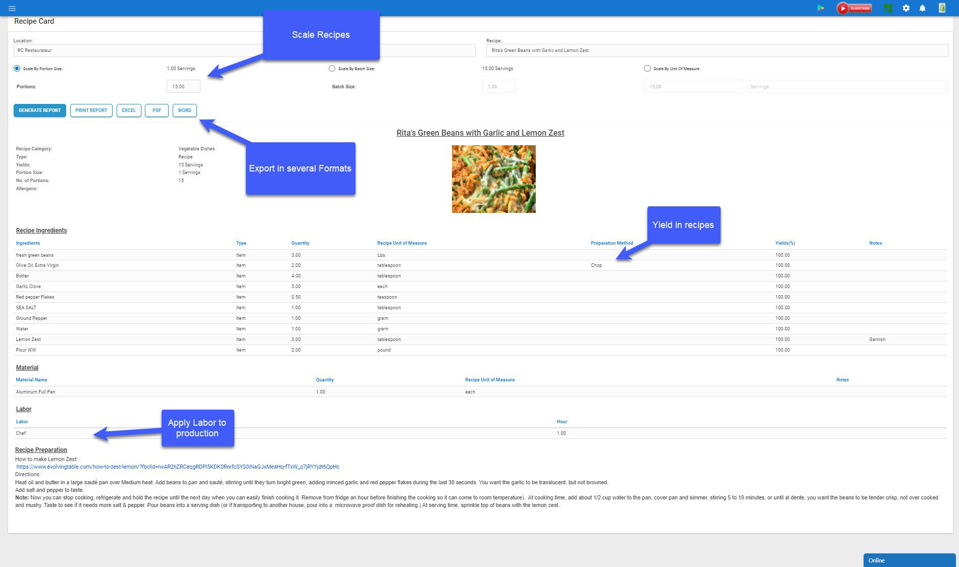 Recipe Costing Software - 1