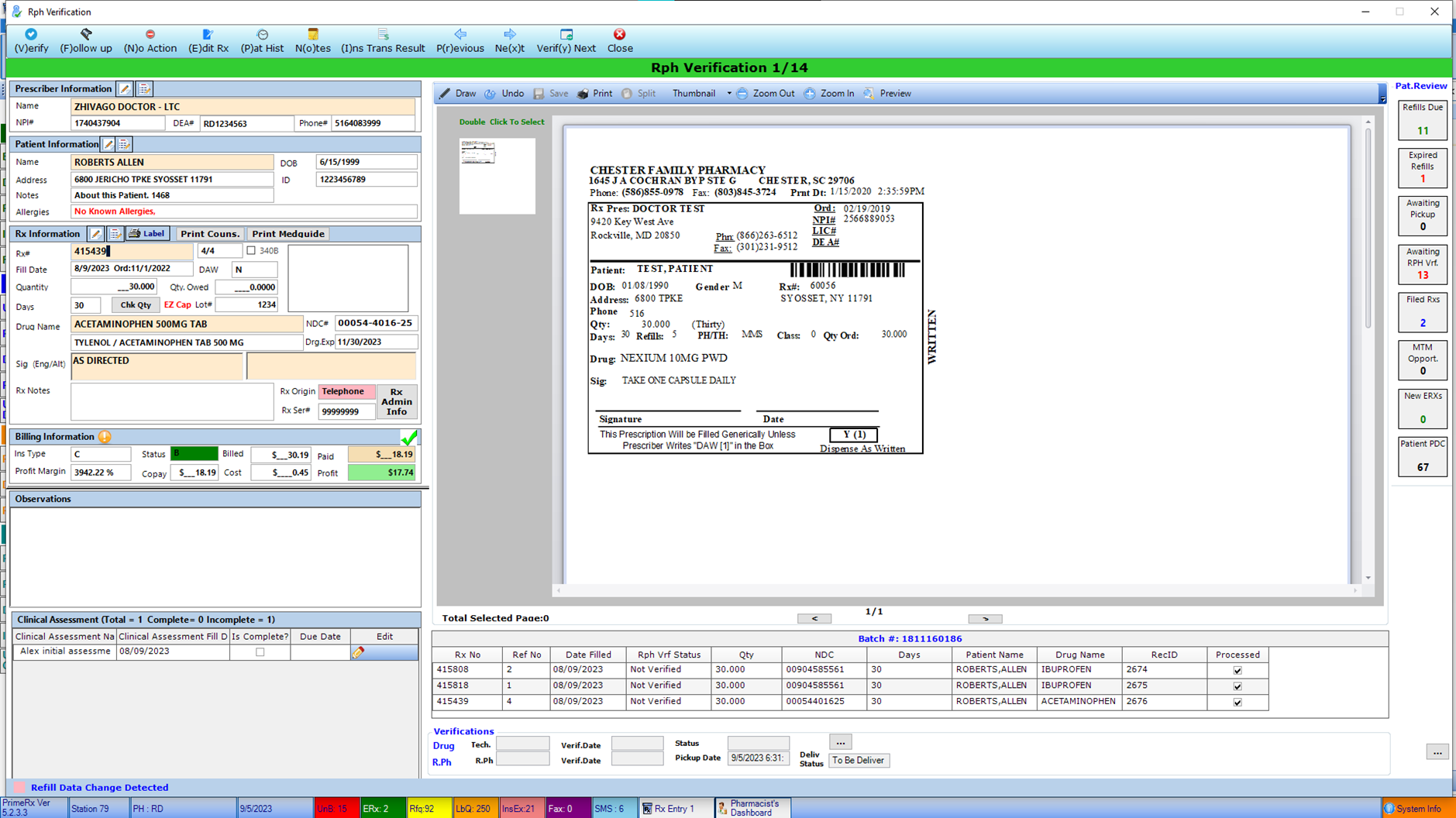 PrimeRx Pharmacy Software Document Scanning