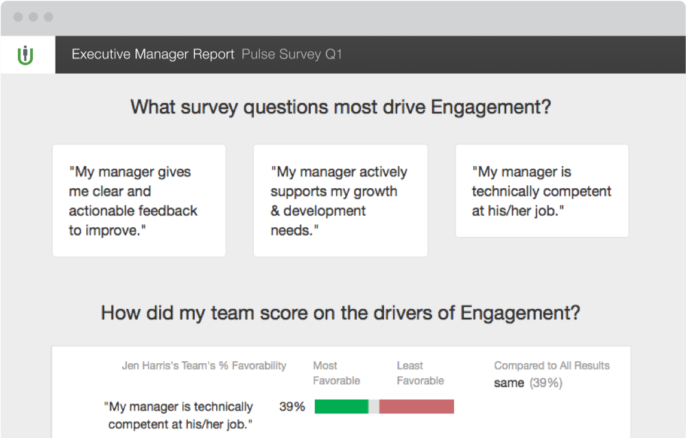 Managers can view comments and feedback from their team members