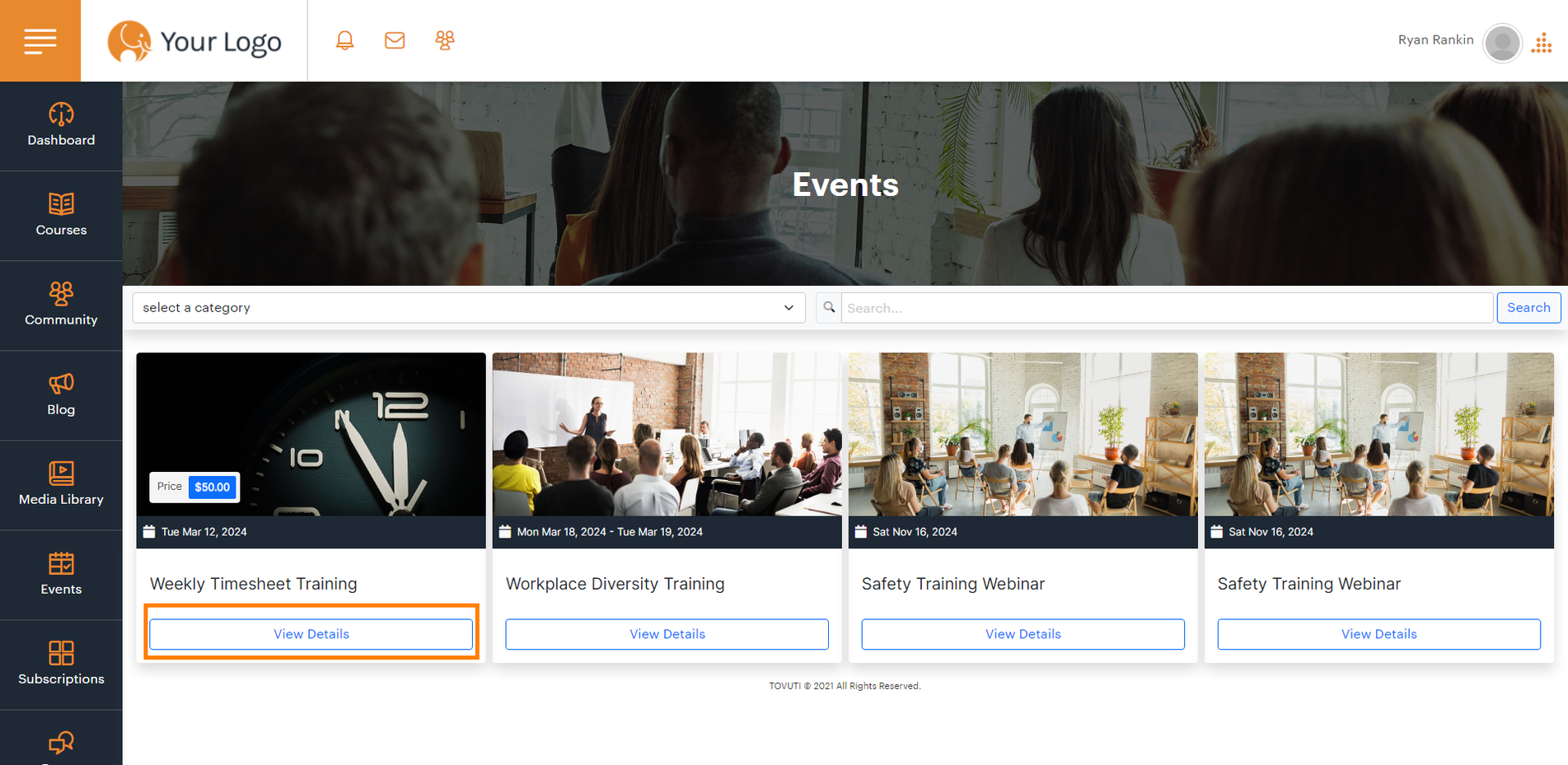 Tovuti Software - Best LMS for Events