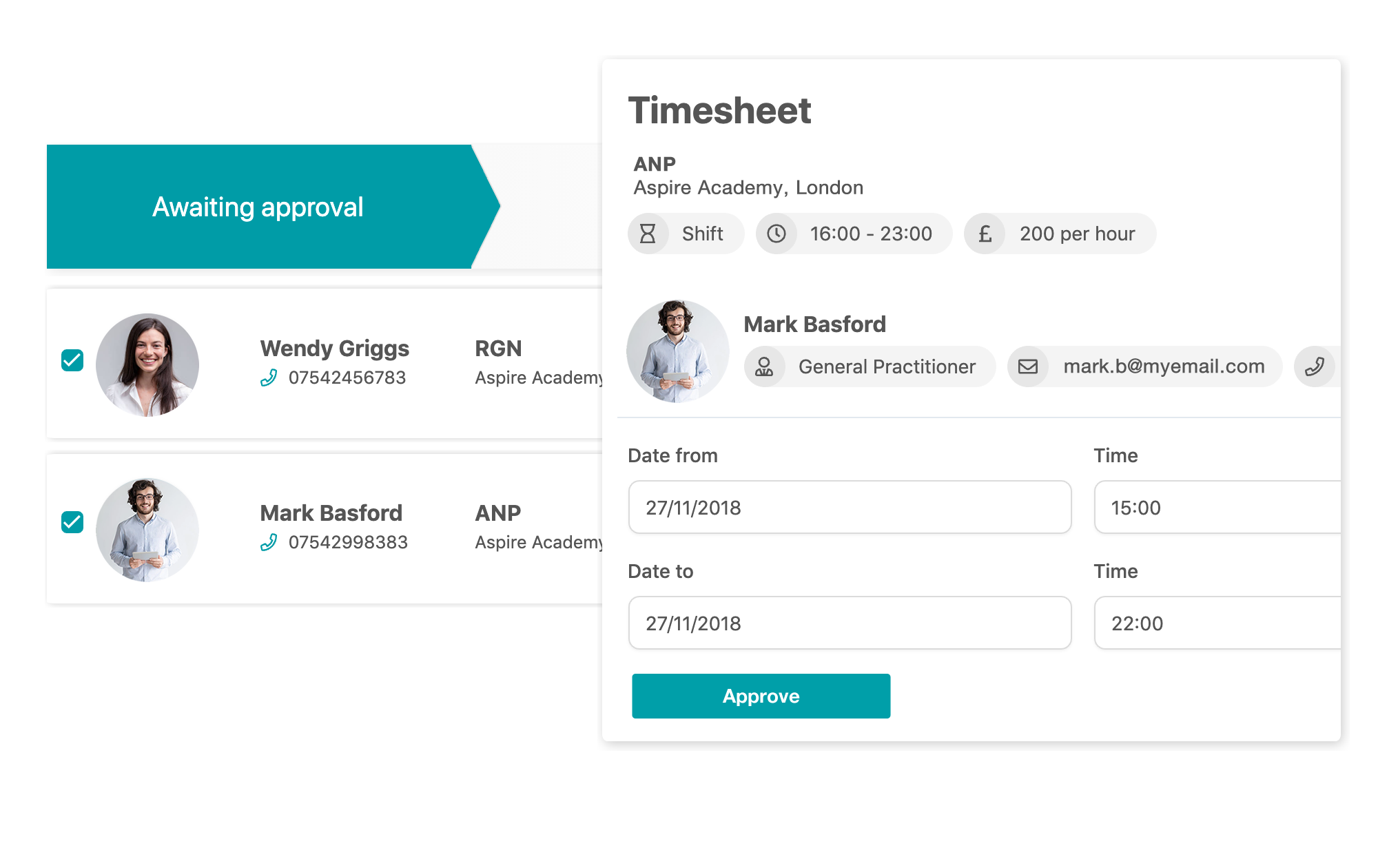 Flex Software - Quickly review candidate timesheets before approving invoices