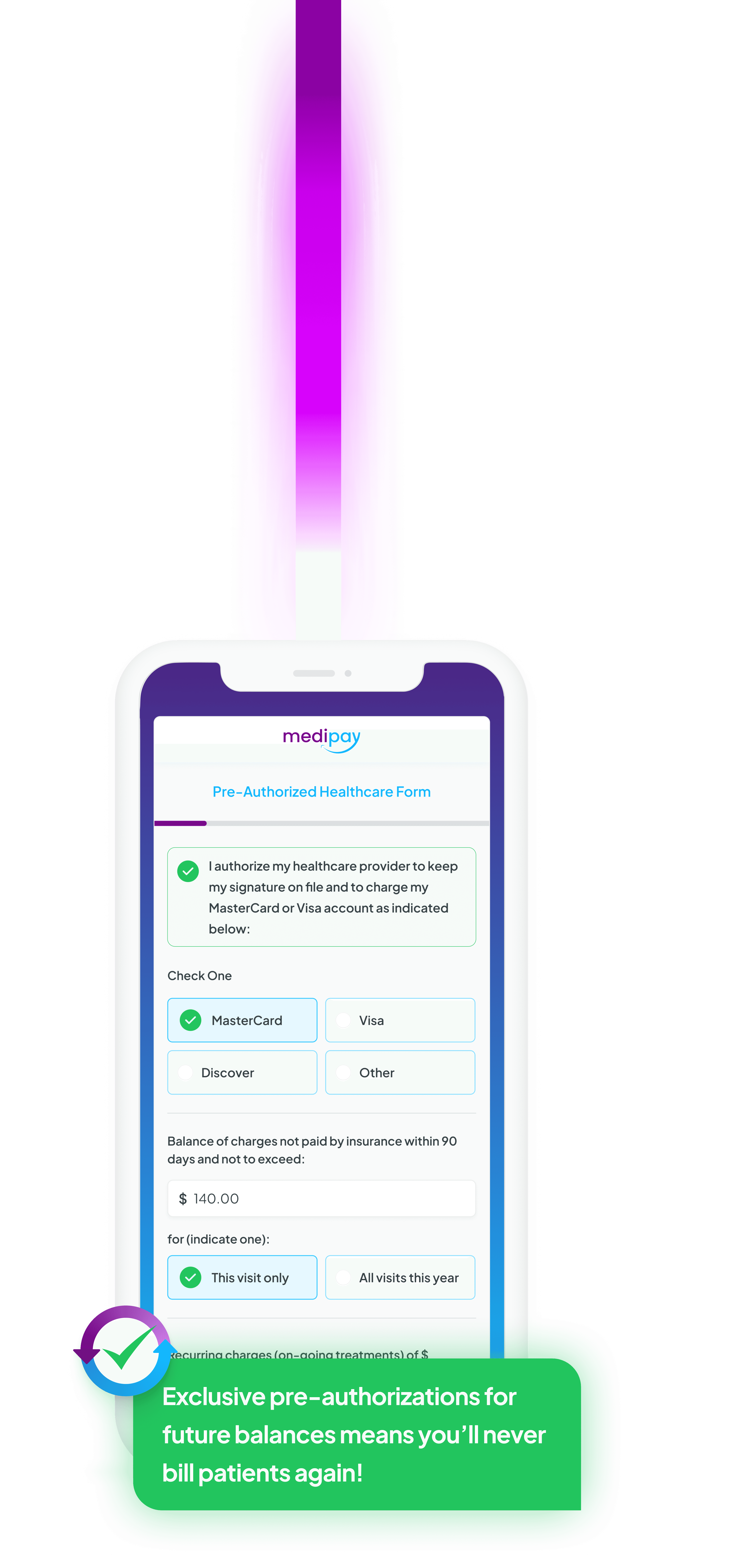 MediPay screenshot: MediPay mobile interface