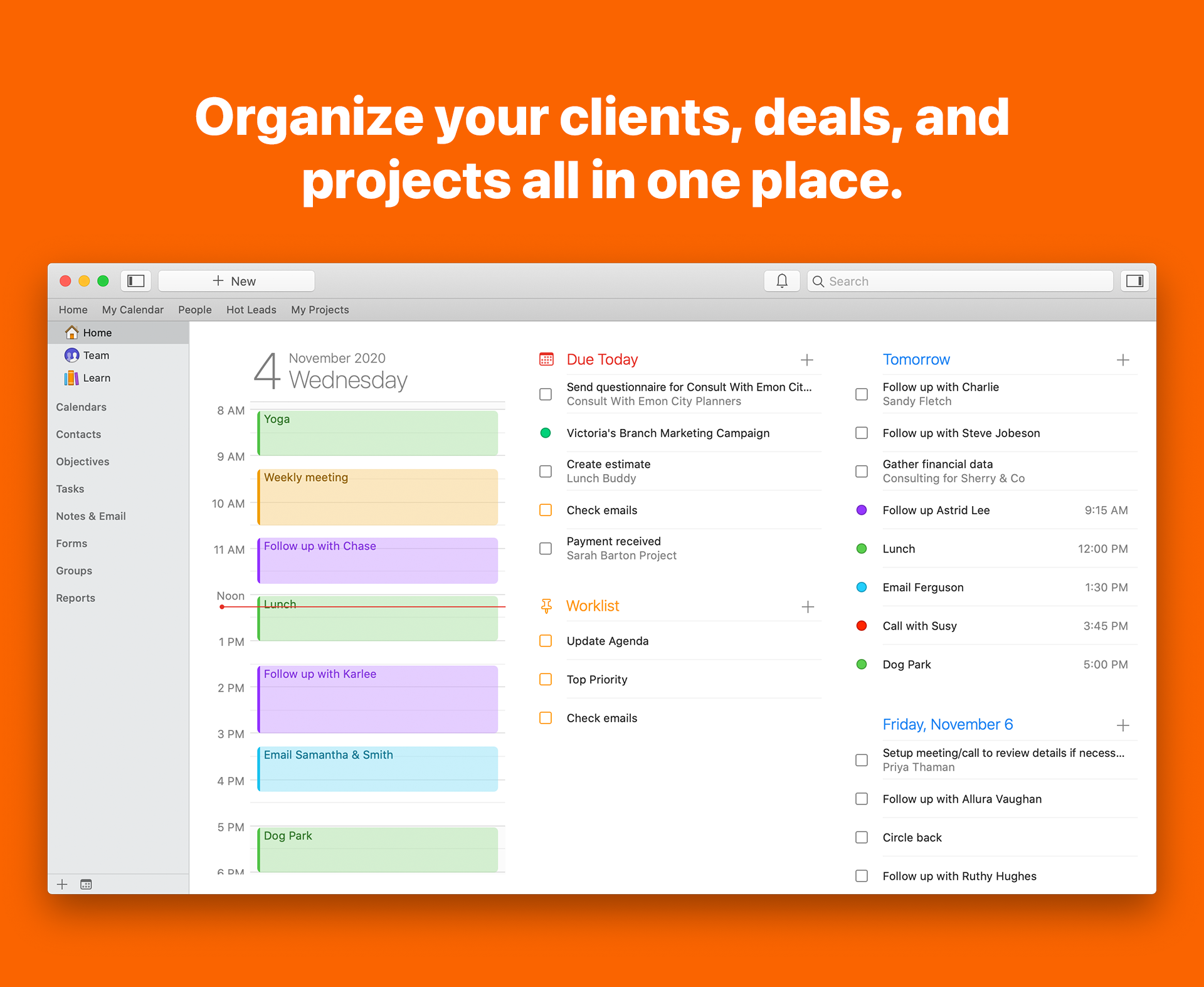 Daylite for Mac Software - Organize your clients, deals, and projects all in one place.