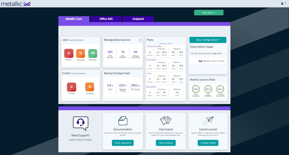 Metallic SaaS Backup & Recovery Software - 3