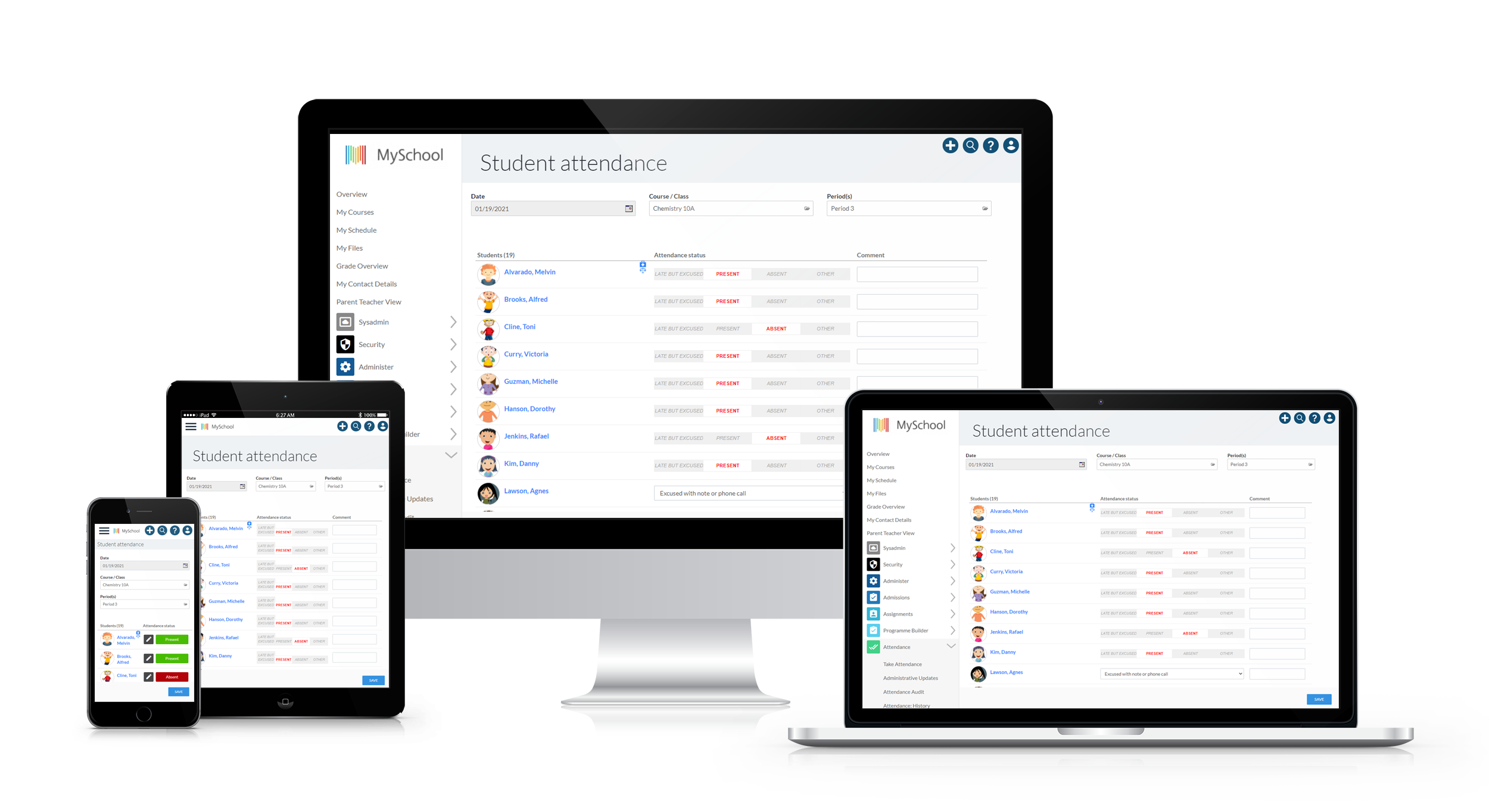 MySchool Software - A powerful, all-in-one, simple to use, school management system for K-12 schools.