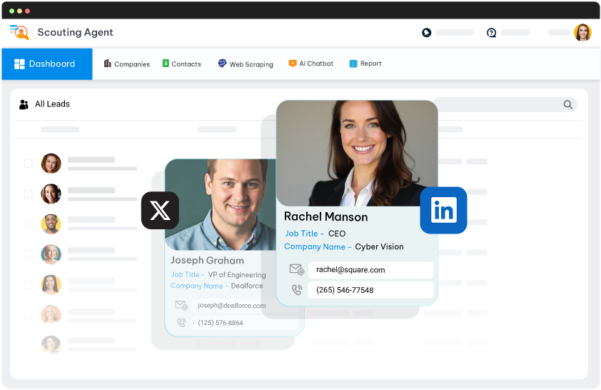 AI Scouting Agent screenshot: CloudApper AI Scouting Agent