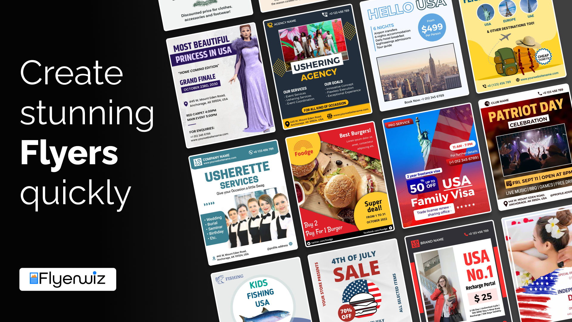 Flyerwiz screenshot: Create Stunning Flyers