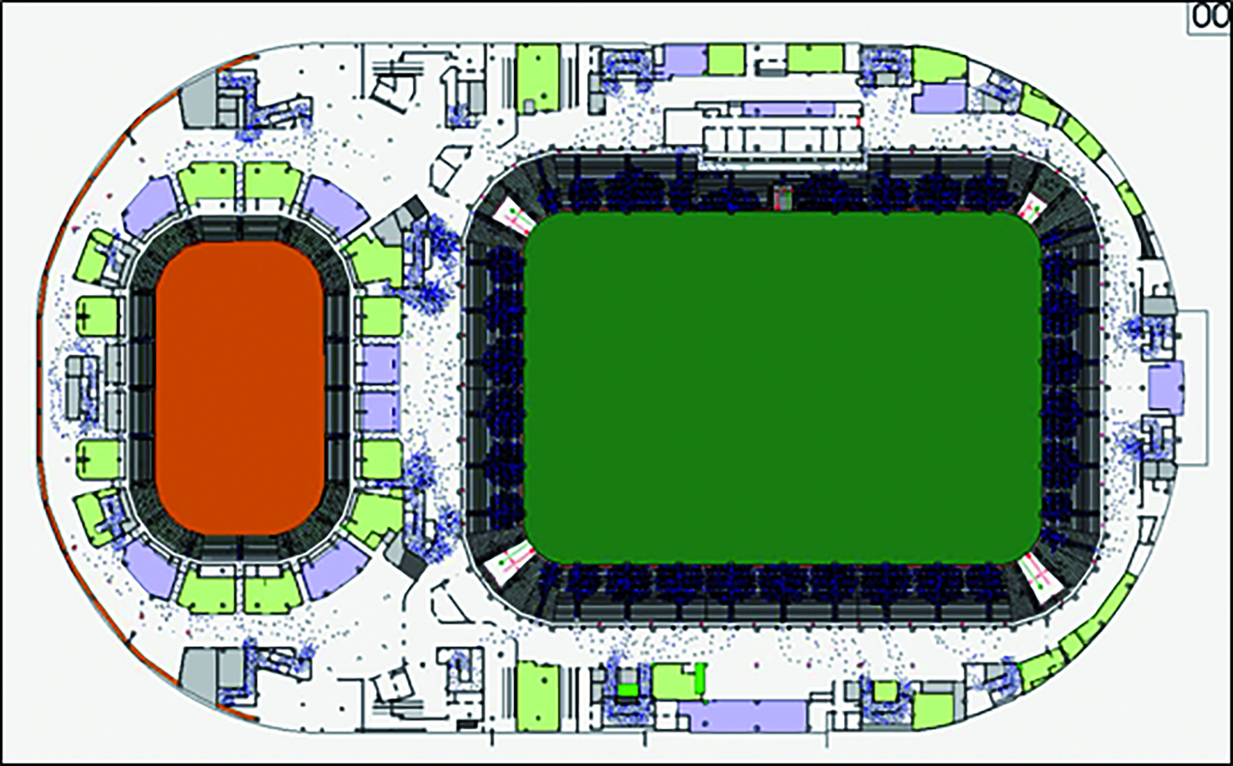 2D Stadium model view