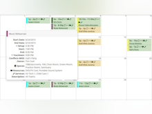eSPACE Software - eSpace event scheduling module with events calendar view