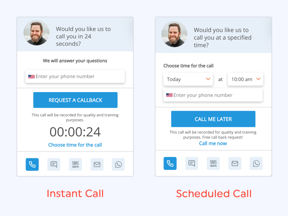 Callback Tracker Software - Instant & Scheduled Calls