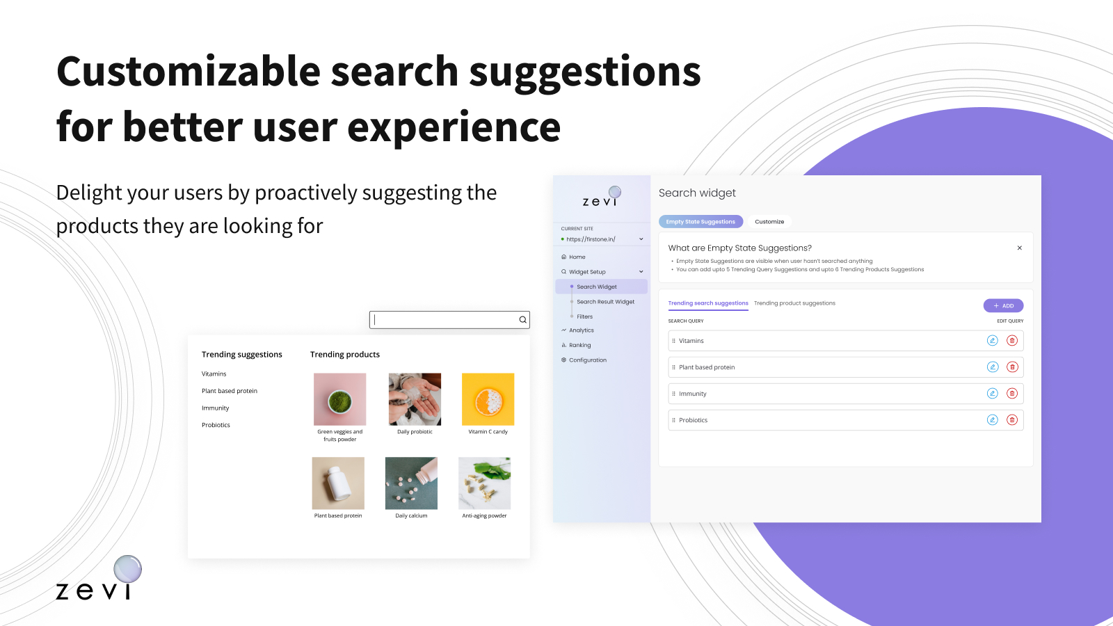 Customized search suggestions to improve discoverability