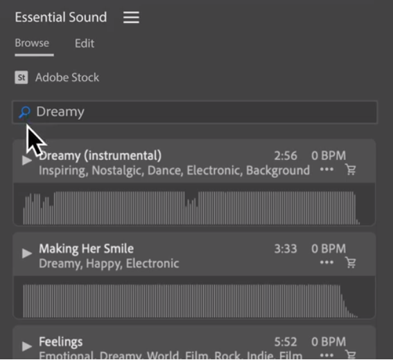 Adobe Premiere Pro add music clips