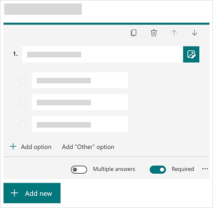 Microsoft Forms form creation
